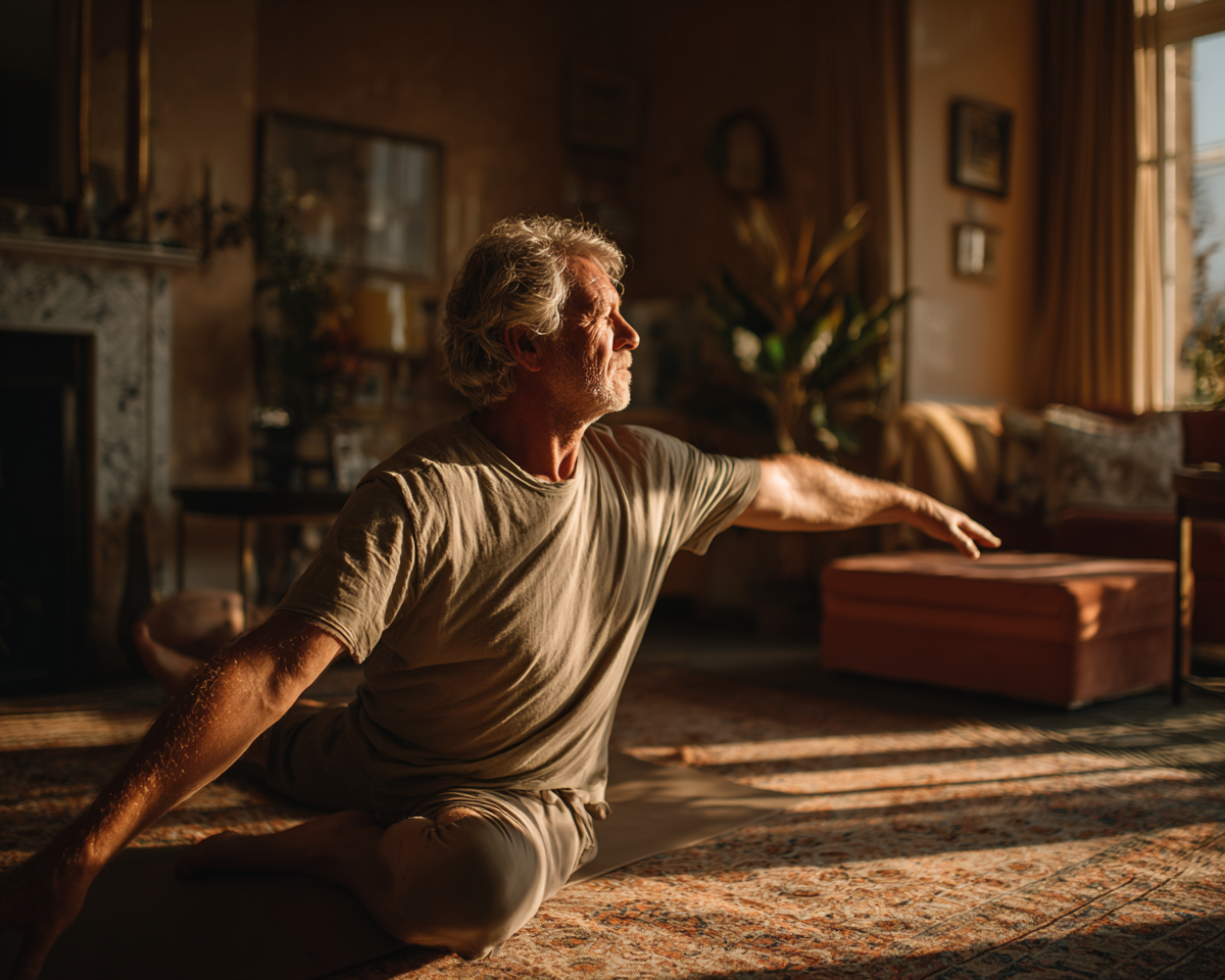 Сімейна йога для старших людей